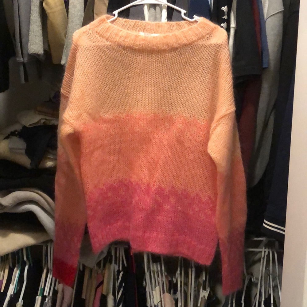 Mohair Sweater with Color Change sz S